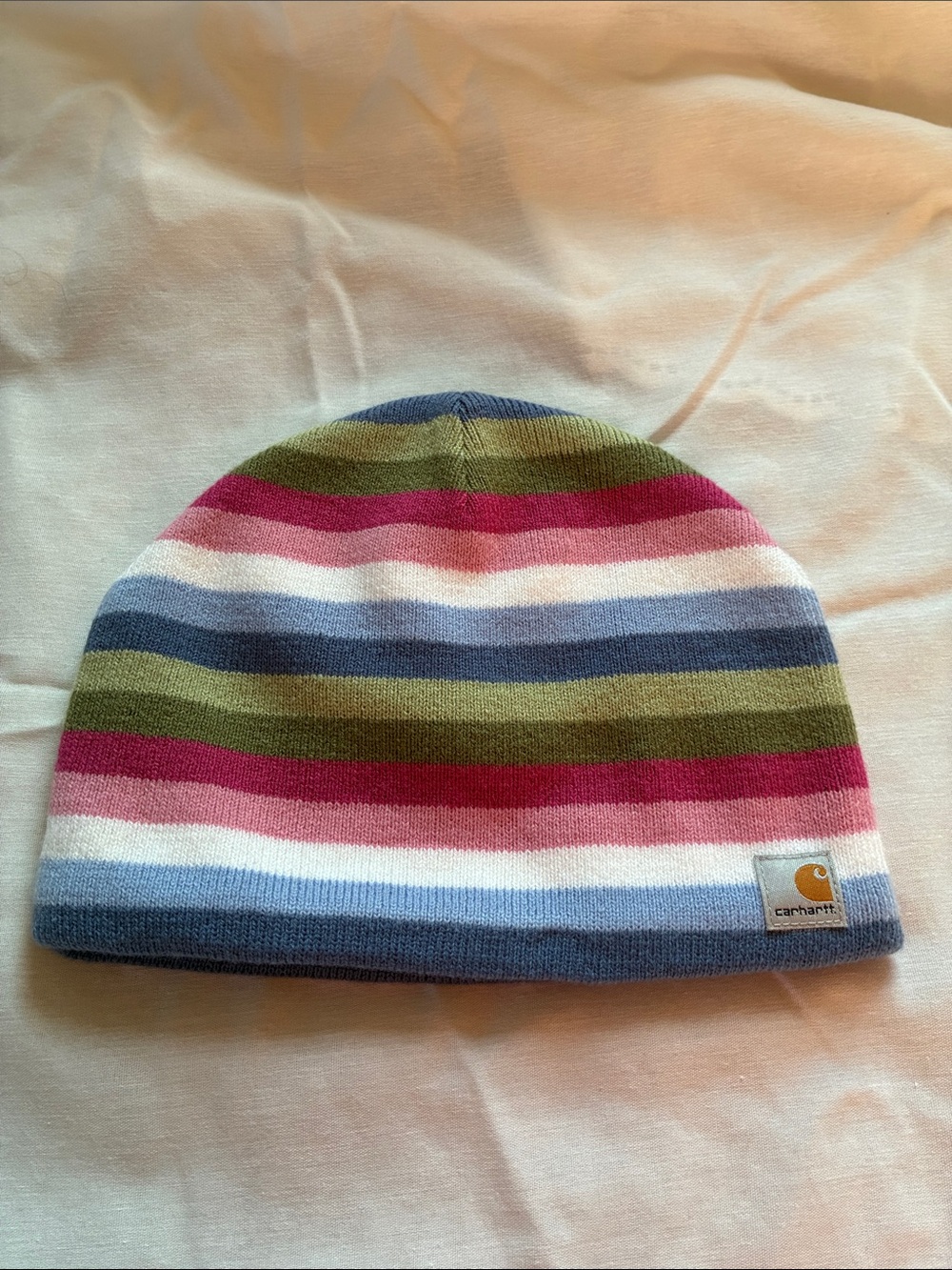 Carhartt Kids Striped Beanie Hat , one size , fleece lined